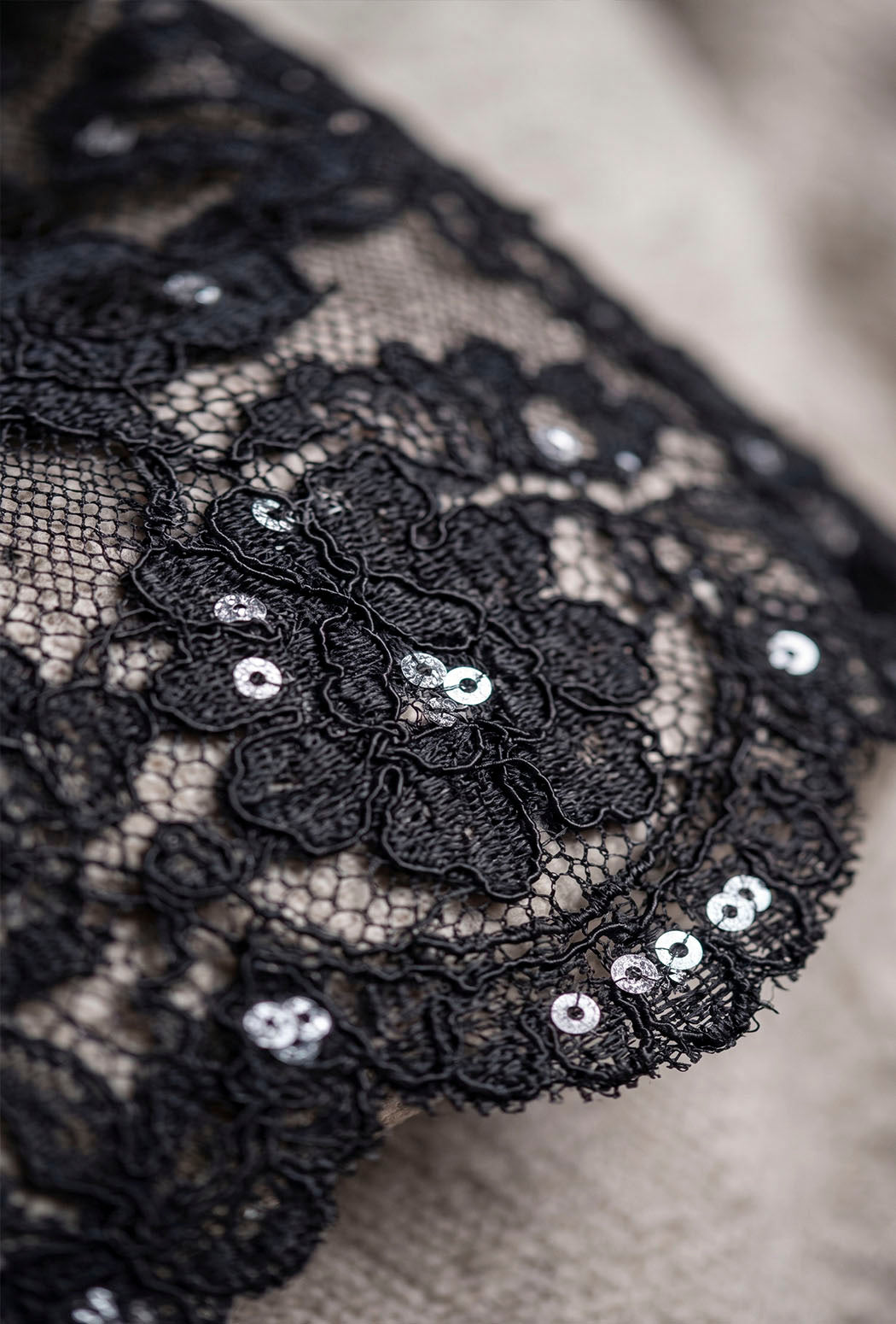 Midnight Lace Flare Jeans – Elegant Lace Edition